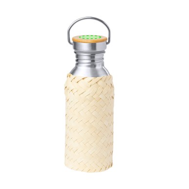 Ninvux - 600 ml. Étui Paille | Acier Inox/ Bambou