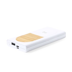 Ditte - Drahtlos 15W. 8000 mAh. 1 USB und 1 Typ C Ausgänge. Micro USB 