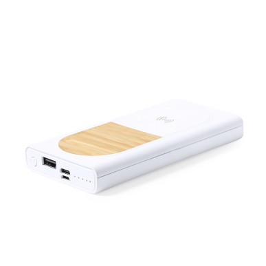 Ditte - Drahtlos 15W. 8000 mAh. 1 USB und 1 Typ C Ausgänge. Micro USB 