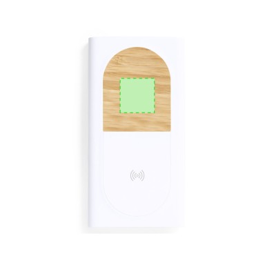 Ditte - Drahtlos 15W. 8000 mAh. 1 USB und 1 Typ C Ausgänge. Micro USB 