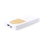 Ditte - Drahtlos 15W. 8000 mAh. 1 USB und 1 Typ C Ausgänge. Micro USB und Typ C Eingang | Bambus/ PLA Kompostierbar