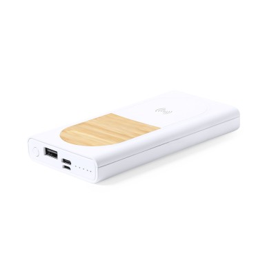Ditte - Drahtlos 15W. 8000 mAh. 1 USB und 1 Typ C Ausgänge. Micro USB 