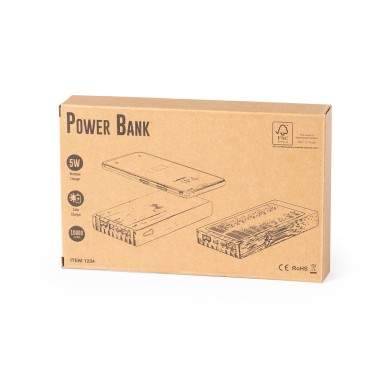 Diuk Fsc - Sans Fil 5W. 10000 mAh. Charge Solaire. 2 Sorties USB et 1 