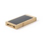 Diuk Fsc - Sans Fil 5W. 10000 mAh. Charge Solaire. 2 Sorties USB et 1 Type C. Entrée Micro USB et Type C | Bambou