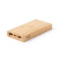 Diuk Fsc - Sans Fil 5W. 10000 mAh. Charge Solaire. 2 Sorties USB et 1 Type C. Entrée Micro USB et Type C | Bambou