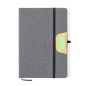 Halderan - Thermo Acier Inox/ Bambou, 640 ml. Bloc Similicuir/ Bambou, Couverture Rigide. 80 Feuilles. Stylo Aluminium/ Bambou