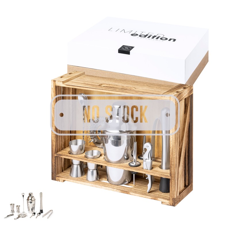 Bespin - Shaker 550 ml. 10 Accessoires | Acier Inox/ Bois Bespin - Shaker 550 ml. 10 Accessoires | Acier Inox/ Bois