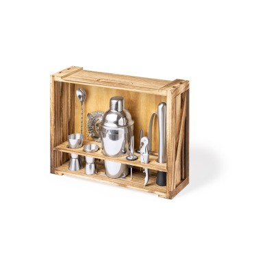 Bespin - Shaker 550 ml. 10 Accessoires | Acier Inox/ Bois