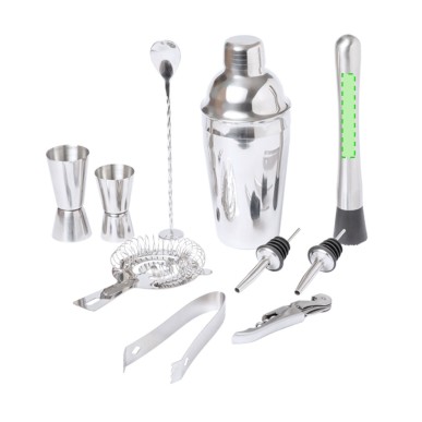 Bespin - Shaker 550 ml. 10 Accessoires | Acier Inox/ Bois