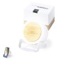 Sadow - 12 Leds. 3 Lichtpositionen. Einstellbare Lichtintensität. Lautsprecher Bluetooth Anschluss. Schallleistung 3W. Batterie 