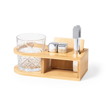 Devon - Verre 350 ml. 2 Glaçons Acier Inox Réutilisables. Pinces Acier