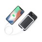 Maddy - Sans Fil 15W. Magnétique. 8000 mAh. Charge Solaire. 2 Sorties USB. Sortie et Entrée Type C