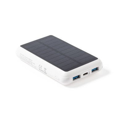 Maddy - Sans Fil 15W. Magnétique. 8000 mAh. Charge Solaire. 2 Sorties 