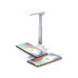 Cirgux - 28 Leds. Pliable. Hauteur Réglable. 3 Modes de Lumière. Lumière à Intensité Réglable. Chargeur Sans Fil 10W. Power Bank