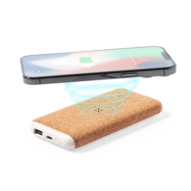 Limerick - Drahtlos 15W. 8000 mAh. USB Ausgang. Typ C Ausgänge und Ein