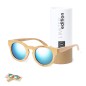 Thezin - Verres à Effet Miroir. Protection UV400. Étui Polyester | Bambou Thezin - Verres à Effet Miroir. Protection UV400. Étui Polyester | Bambou