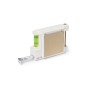 Sanwel 3m - 12 Haftnotizen 4,5 x 4,45 cm. Mit Bremse und Gürtelclip. Kugelschreiber Inklusive | Weizenstroh/ ABS
