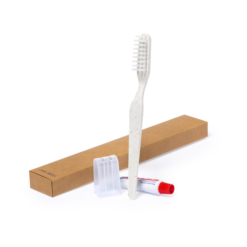 Dental Kit - Brosse à Dents Paille de Blé/ PP. Dentifrice 6 gr Dental Kit - Brosse à Dents Paille de Blé/ PP. Dentifrice 6 gr