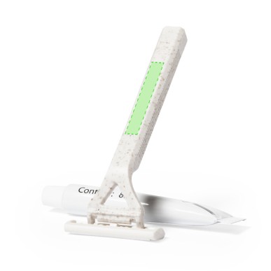 Shaving Kit - Lame de rasoir Paille de Blé/ PP. Gel de rasage 8 gr