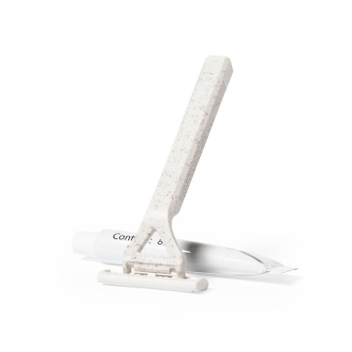 Shaving Kit - Lame de rasoir Paille de Blé/ PP. Gel de rasage 8 gr