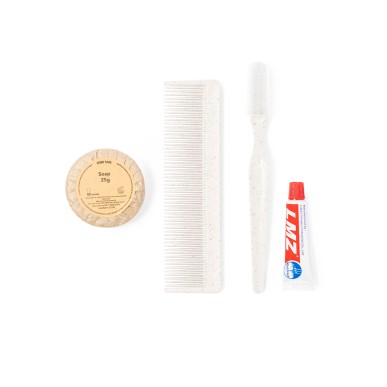 Essential Kit - Kamm Weizenstroh/ PP. Zahnbürste Weizenstroh/ PP. Zahn