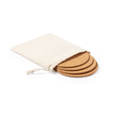 Yagger - 4 Stück. Baumwolle Etui | Kork