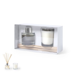 Hanks - Diffuseur Aromatique Verre Arôme Jasmin 50 ml. Bougie Verre Ar