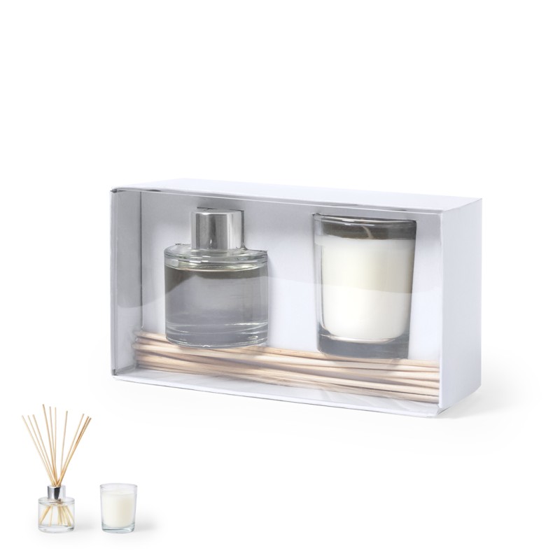 Hanks - Diffuseur Aromatique Verre Arôme Jasmin 50 ml. Bougie Verre Arôme Vanille