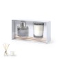 Hanks - Diffuseur Aromatique Verre Arôme Jasmin 50 ml. Bougie Verre Arôme Vanille