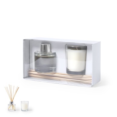 Hanks - Diffuseur Aromatique Verre Arôme Jasmin 50 ml. Bougie Verre Ar