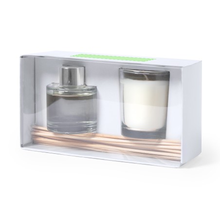 Hanks - Diffuseur Aromatique Verre Arôme Jasmin 50 ml. Bougie Verre Arôme Vanille