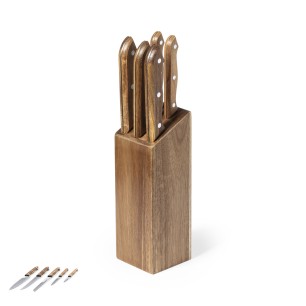 Wheeler - 5 Pièces | Acier Inox/ Bois