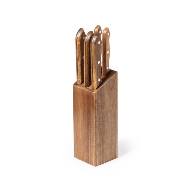 Wheeler - 5 Stück | Rostfreier Stahl/ Holz