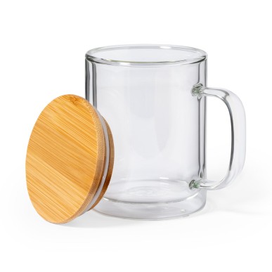 Laik - 370 ml | Borosilikat Glas/ Bambus