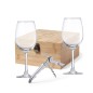 Neider - 2 Verres à Vin 350 ml. Tire-Bouchon Ouvre Bouteille Acier Inox | Bambou Neider - 2 Verres à Vin 350 ml. Tire-Bouchon Ouvre Bouteille Acier Inox | Bambou