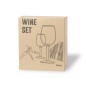 Neider - 2 Verres à Vin 350 ml. Tire-Bouchon Ouvre Bouteille Acier Inox | Bambou Neider - 2 Verres à Vin 350 ml. Tire-Bouchon Ouvre Bouteille Acier Inox | Bambou