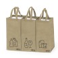 Stuggar - 3 Taschen 23 x 45 x 23 cm | Laminiertes Polyester RPET