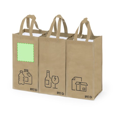 Stuggar - 3 Taschen 23 x 45 x 23 cm | Laminiertes Polyester RPET