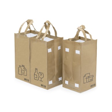 Stuggar - 3 Taschen 23 x 45 x 23 cm | Laminiertes Polyester RPET