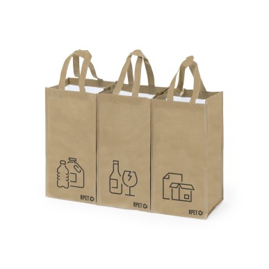 Stuggar - 3 Taschen 23 x 45 x 23 cm | Laminiertes Polyester RPET