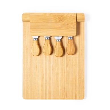 Mildred - Magnetisch. 4 Stück | Bambus/ Rostfreier Stahl