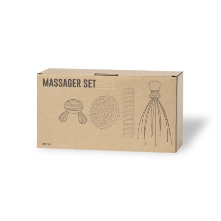 Tefen - 4 Teile. Non-Woven Etui | Holz