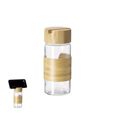 Nowsly - 450 ml | Verre/ Bambou