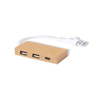 Hasgar - 1 Typ C Hub. 2 Hubs USB 2.0 | Reclycling Pappe