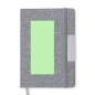 Wendam - Notizblock Hardcover-Abdeckung. 100 Blätter. Kugelschreiber Inklusive | Polyester 300D RPET/ Metall Wendam - Notizblock Hardcover-Abdeckung. 100 Blätter. Kugelschreiber Inklusive | Polyester 300D RPET/ Metall