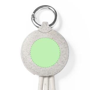Dumof - Anschluss Micro USB, Typ C und Lightning 5V DC 2.4A | Weizenstroh/ ABS