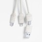 Dumof - Anschluss Micro USB, Typ C und Lightning 5V DC 2.4A | Weizenstroh/ ABS