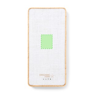 Meskat - 8000 mAh. 2 USB Ausgänge. Typ C Ausgänge und Eingang | Organische Hanf/ Holz