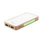 Meskat - 8000 mAh. 2 USB Ausgänge. Typ C Ausgänge und Eingang | Organische Hanf/ Holz