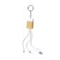 Brestin - Anschluss Micro USB, Typ C und Lightning 5V DC 2.4A | Bambus/ Marmor Extrakten